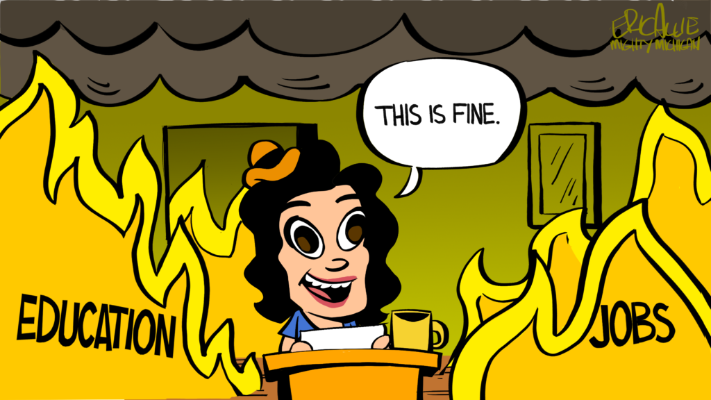 Whitmer's economy: This is fine