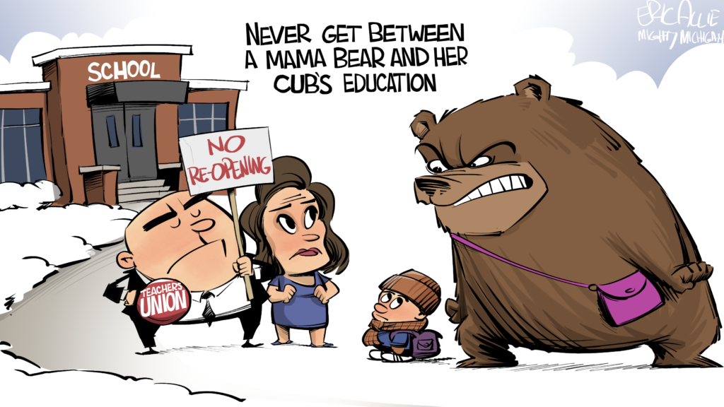 Michigan teachers unions poking the bear