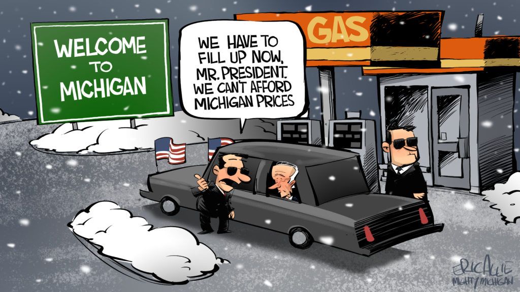 Biden's detour: Michigan gas prices